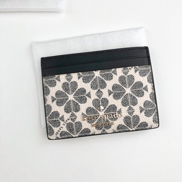 NWT Kate Spade Spade Flower Small Slim Card Holder - Picture 4 of 5